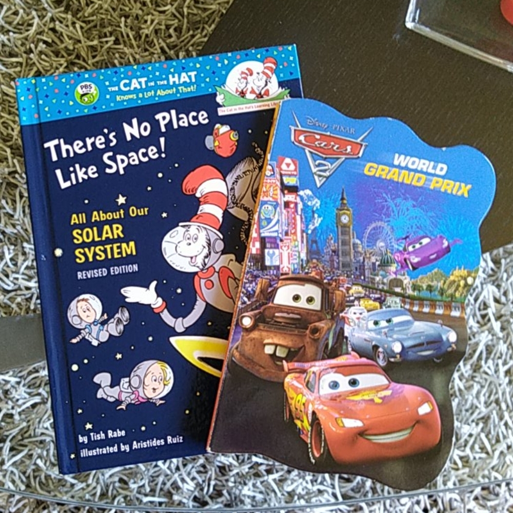Disney Cars and The Cat in the Hat books